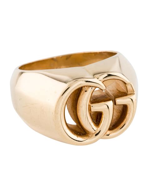 gucci initial ring gold|Meer.